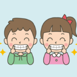 きれいな歯の男の子と女の子